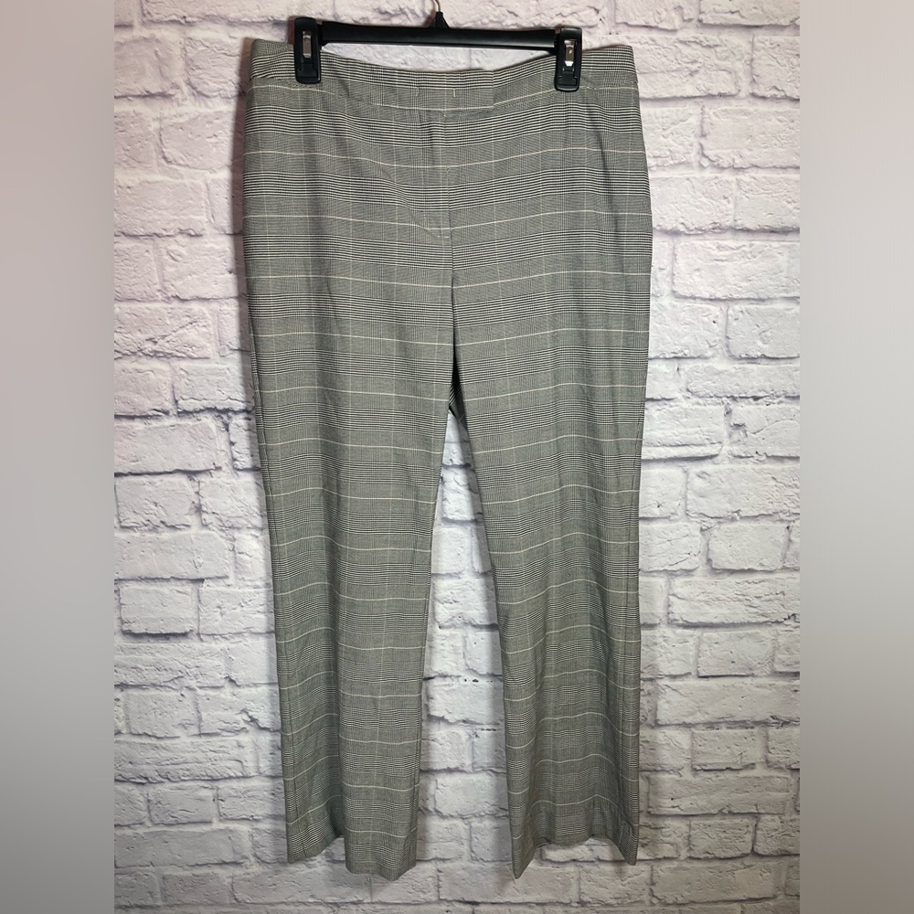 Anne‎ Klein Black & White plaid dress pants women’s size 10